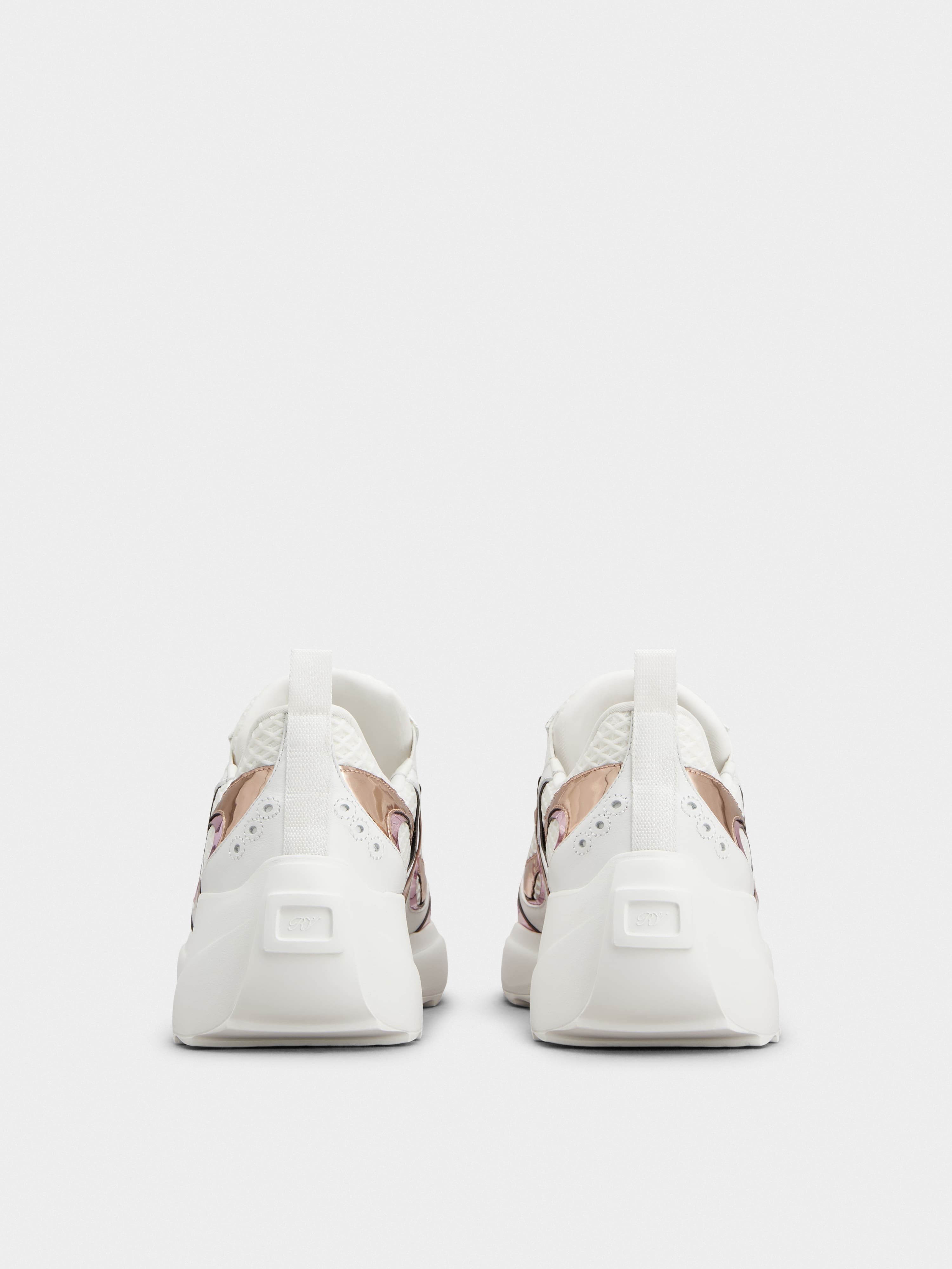 Viv' on the Run Sneakers in leather and fabric - 5