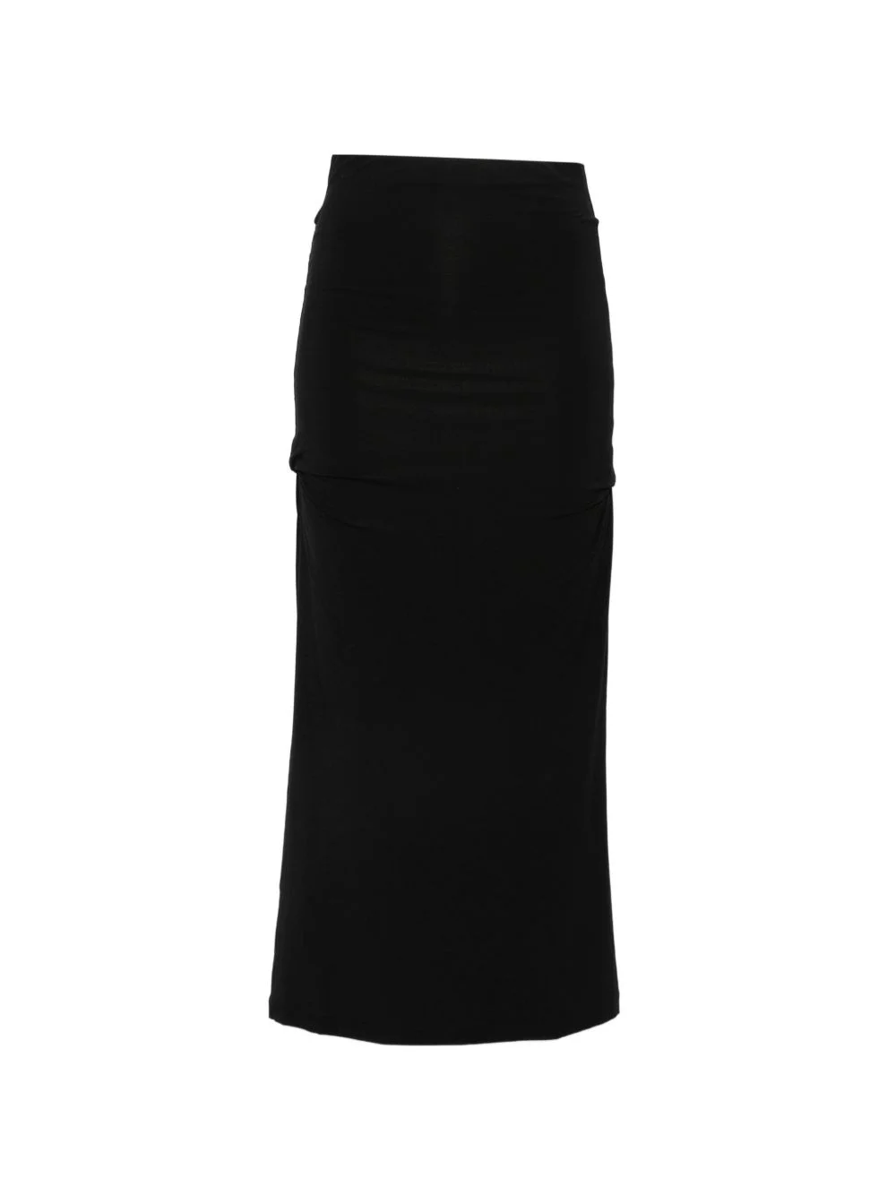 draped midi skirt - 1