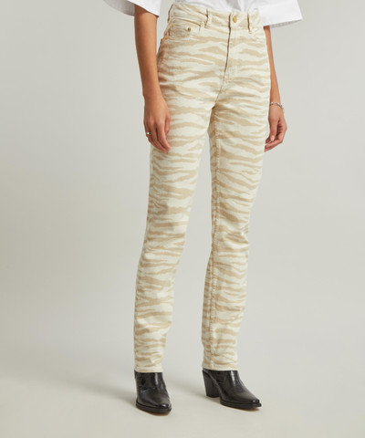 GANNI Swigy Zebra Print Jeans outlook