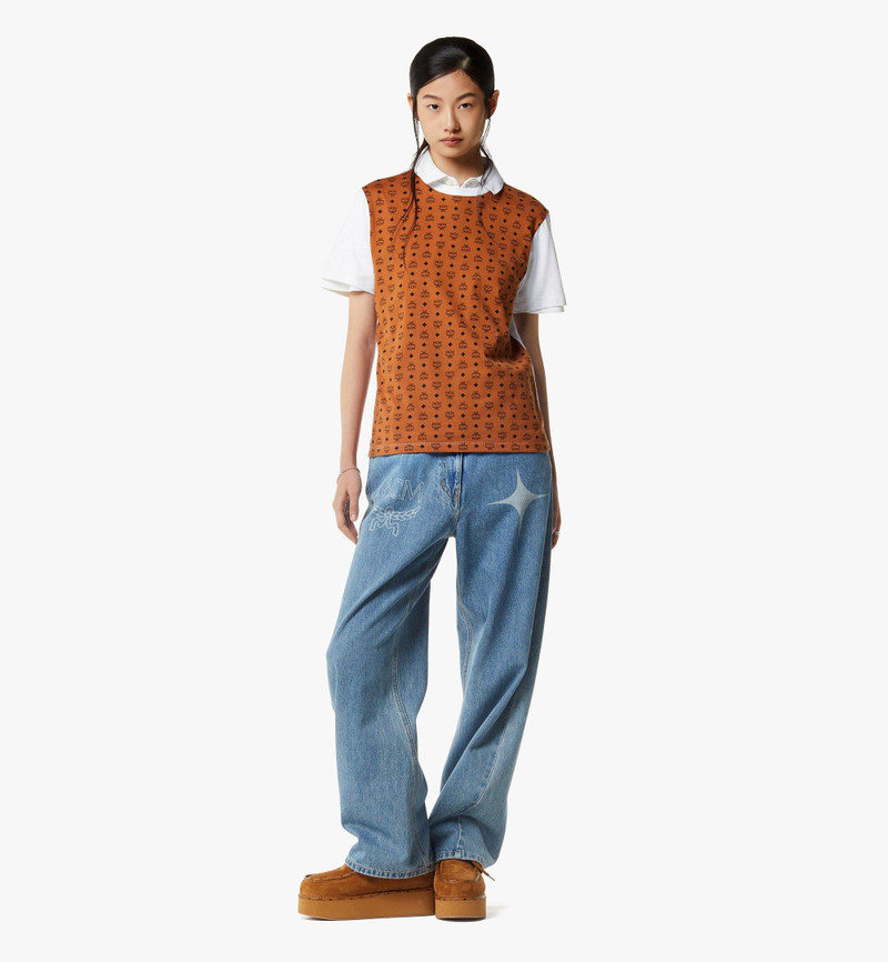 MCM Monogram Print T-Shirt in Organic Cotton outlook