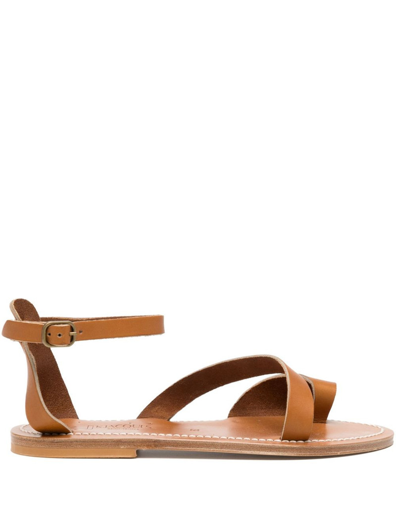 leather ankle-strap sandals 1