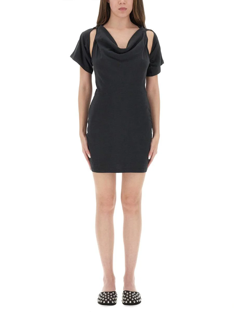 T By Alexander Wang "Deconstructed" Short Dress - 1