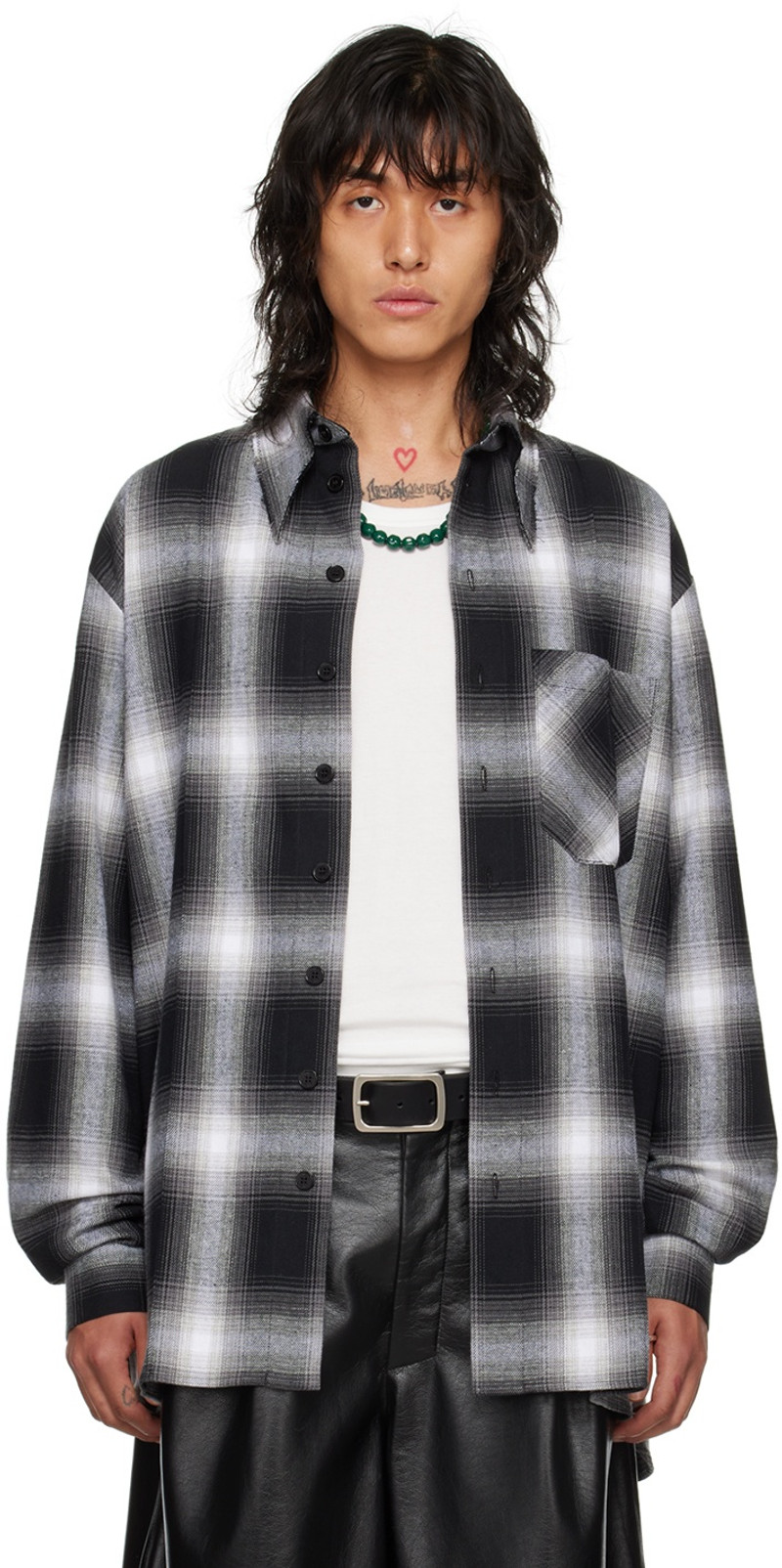 Black & White Check Shirt 1