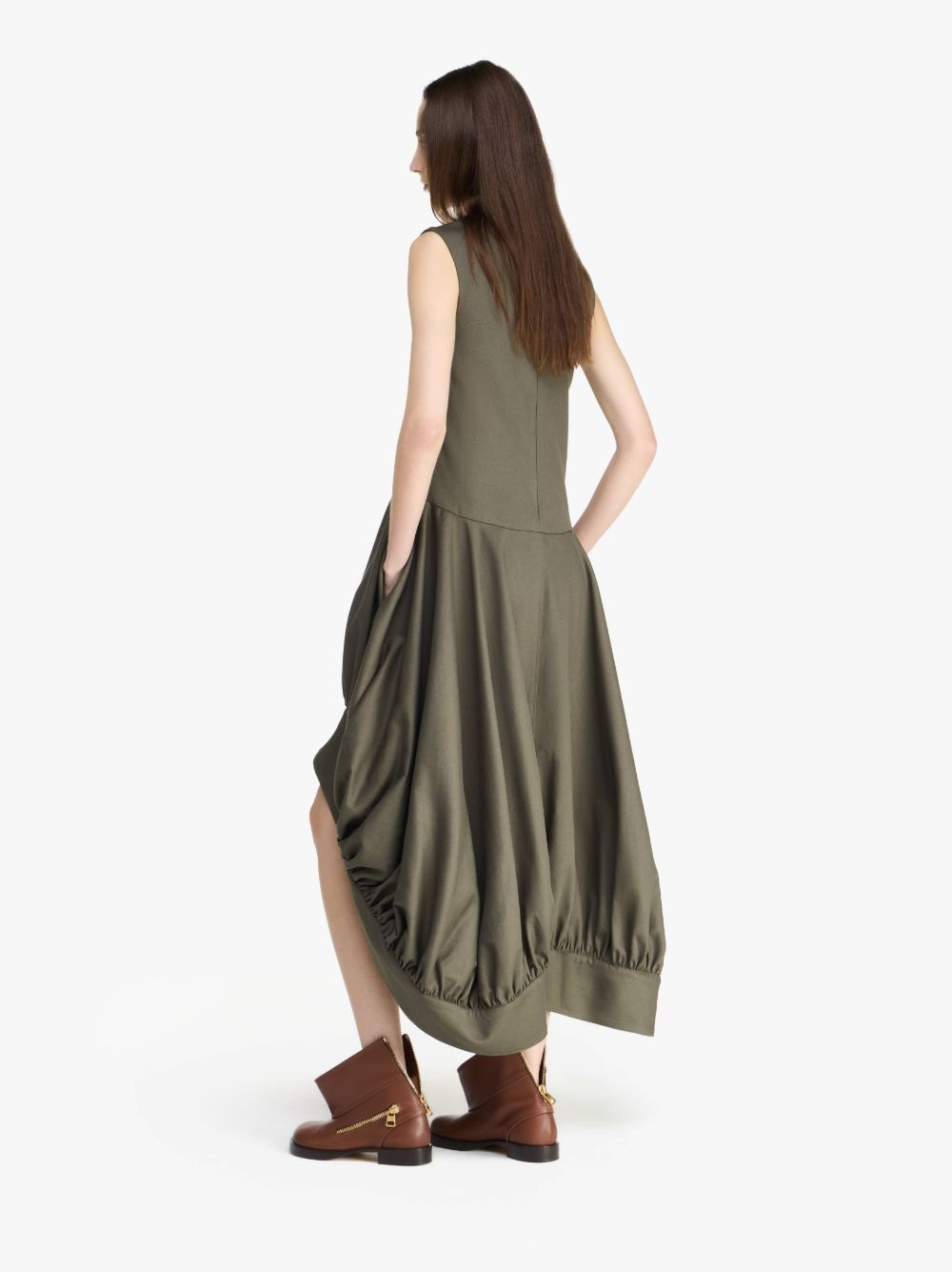 BALLOON HEMLINE DRESS - 3