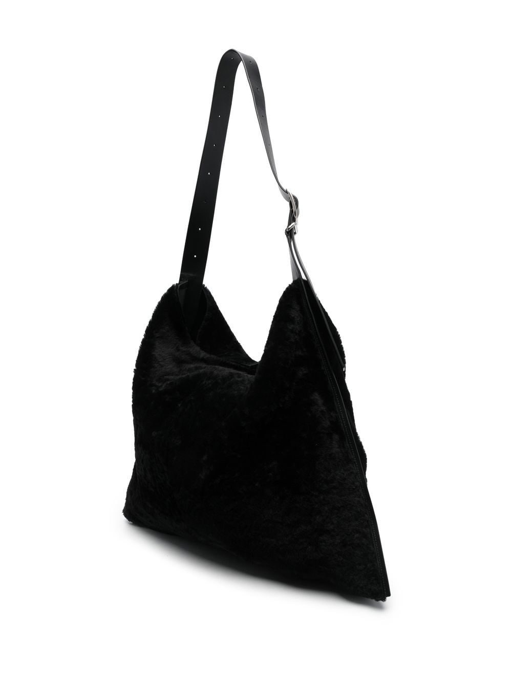 trapeze faux-fur shoulder bag - 3