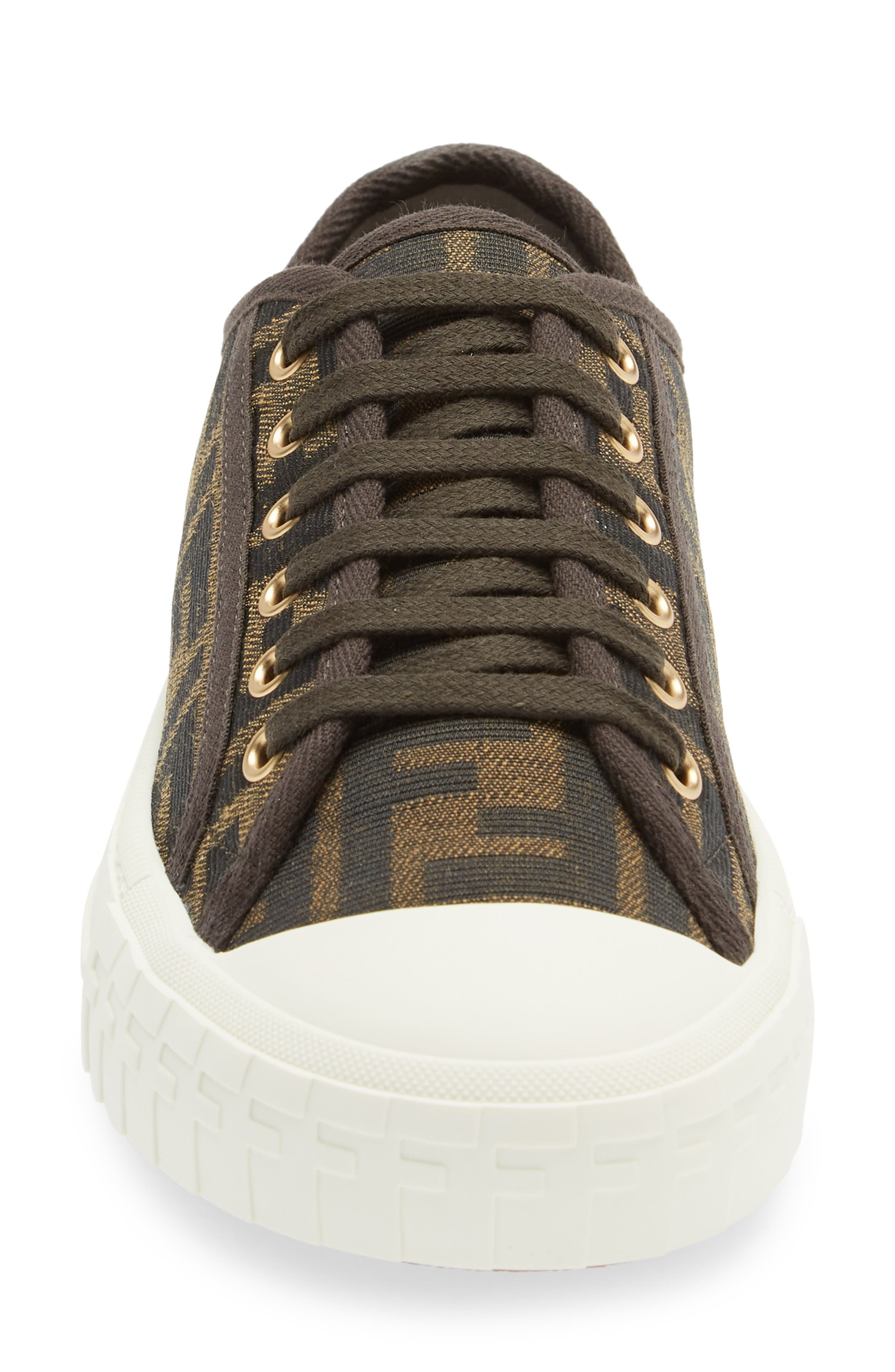 Fendi FF Domino Sneaker in Tobacco Nero at Nordstrom - 4