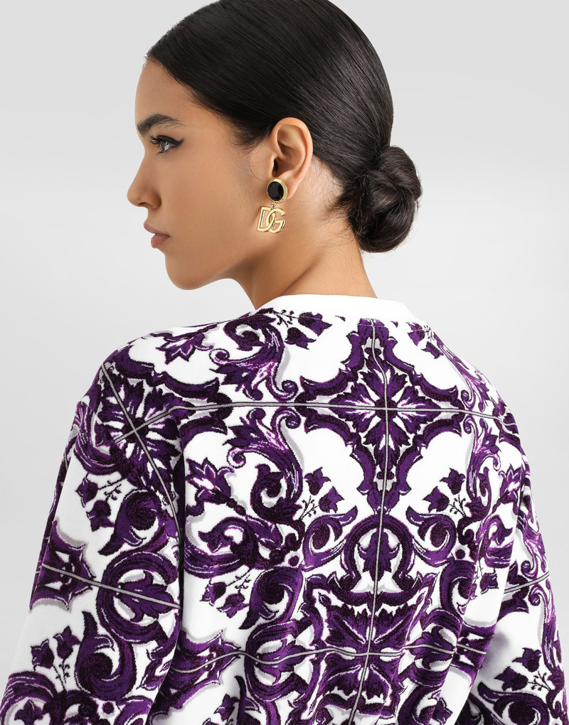Jacquard chenille sweatshirt 5