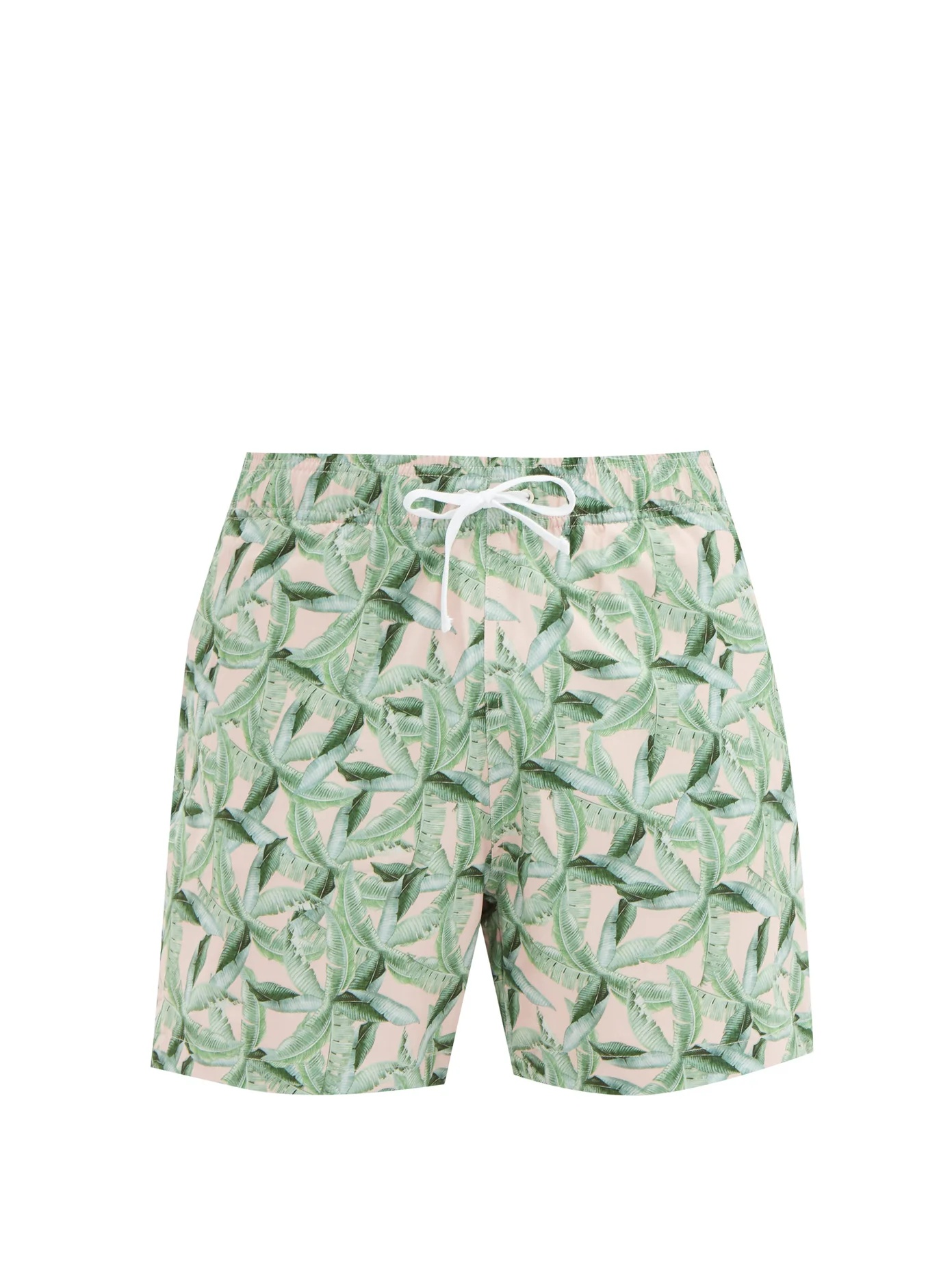 Palm-print swim shorts - 1