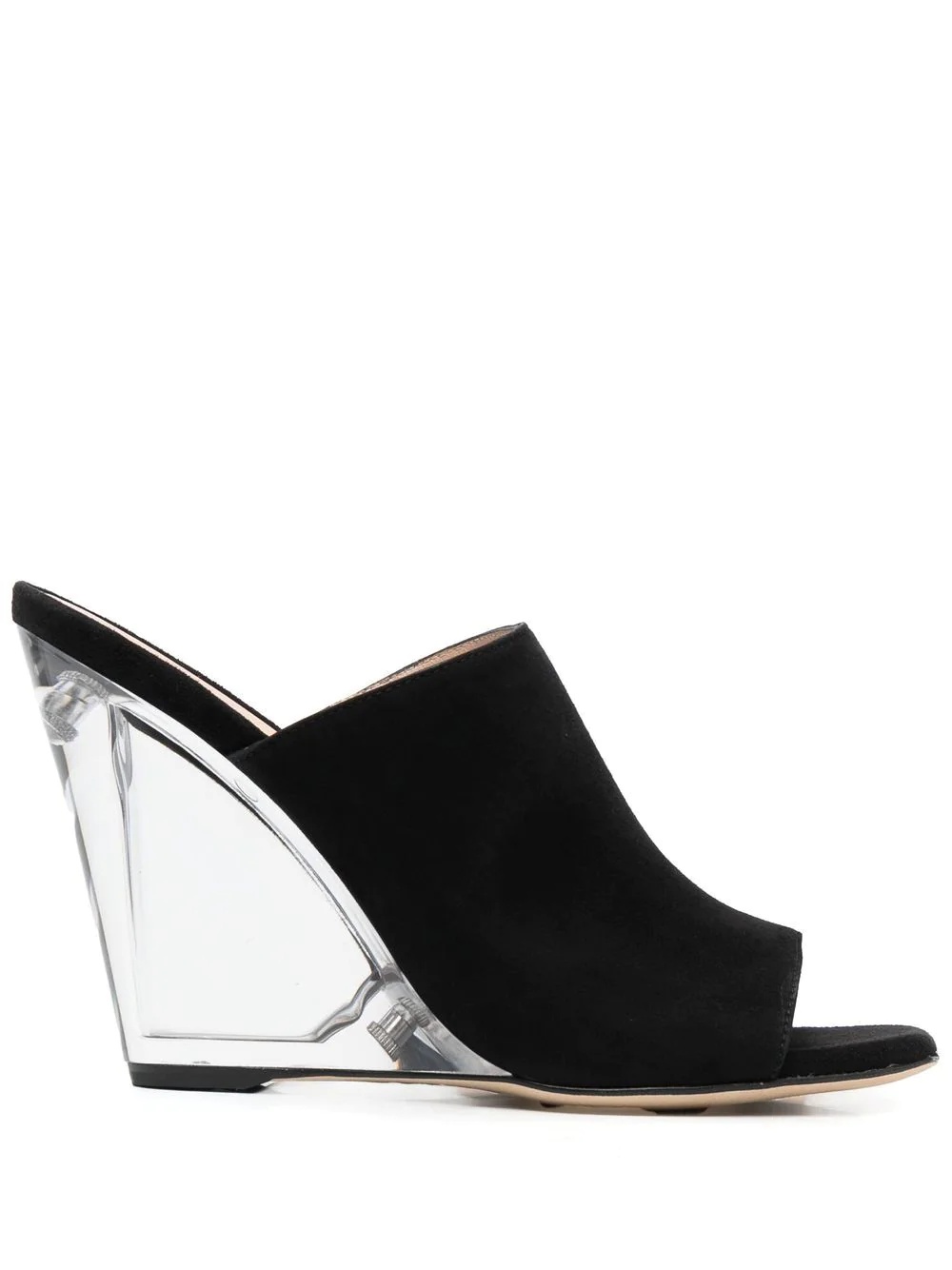 Sue transparent-heel mules - 1