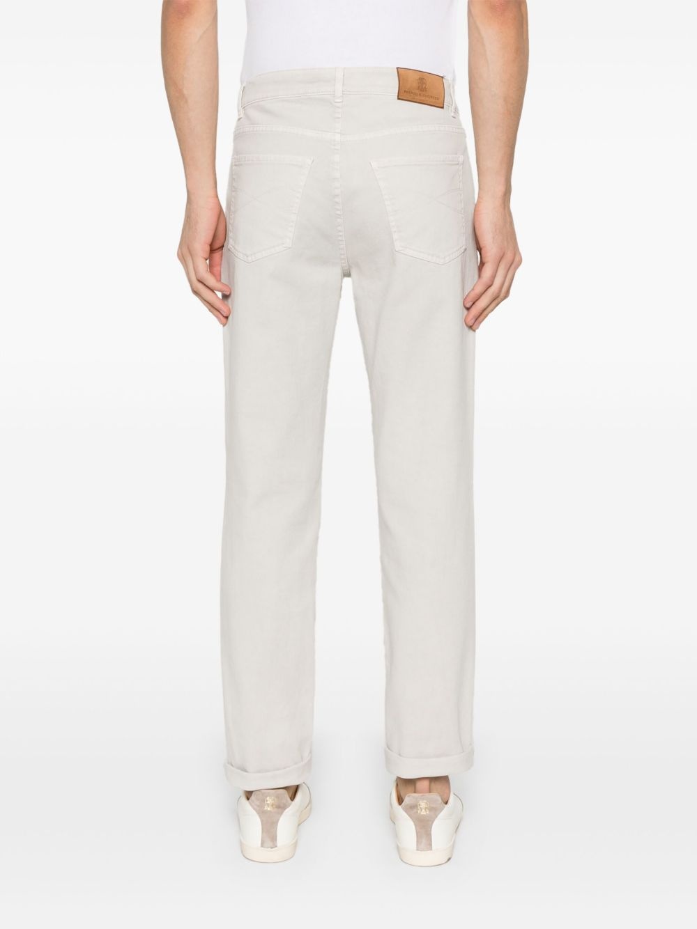 logo-patch jeans - 4