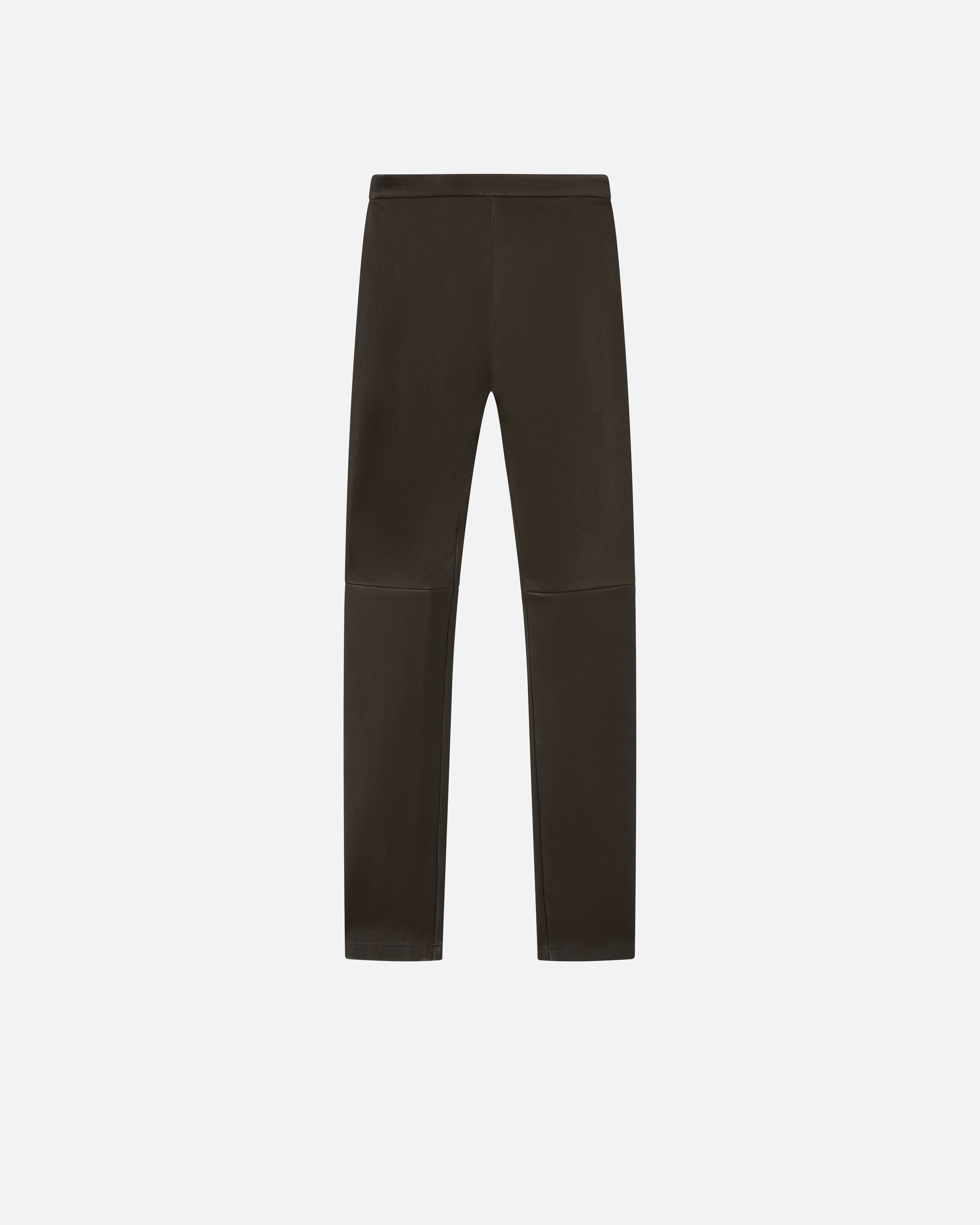 FITTED NAPPA LEATHER TROUSERS WITH ZIP AT THE BOTTOM - 6