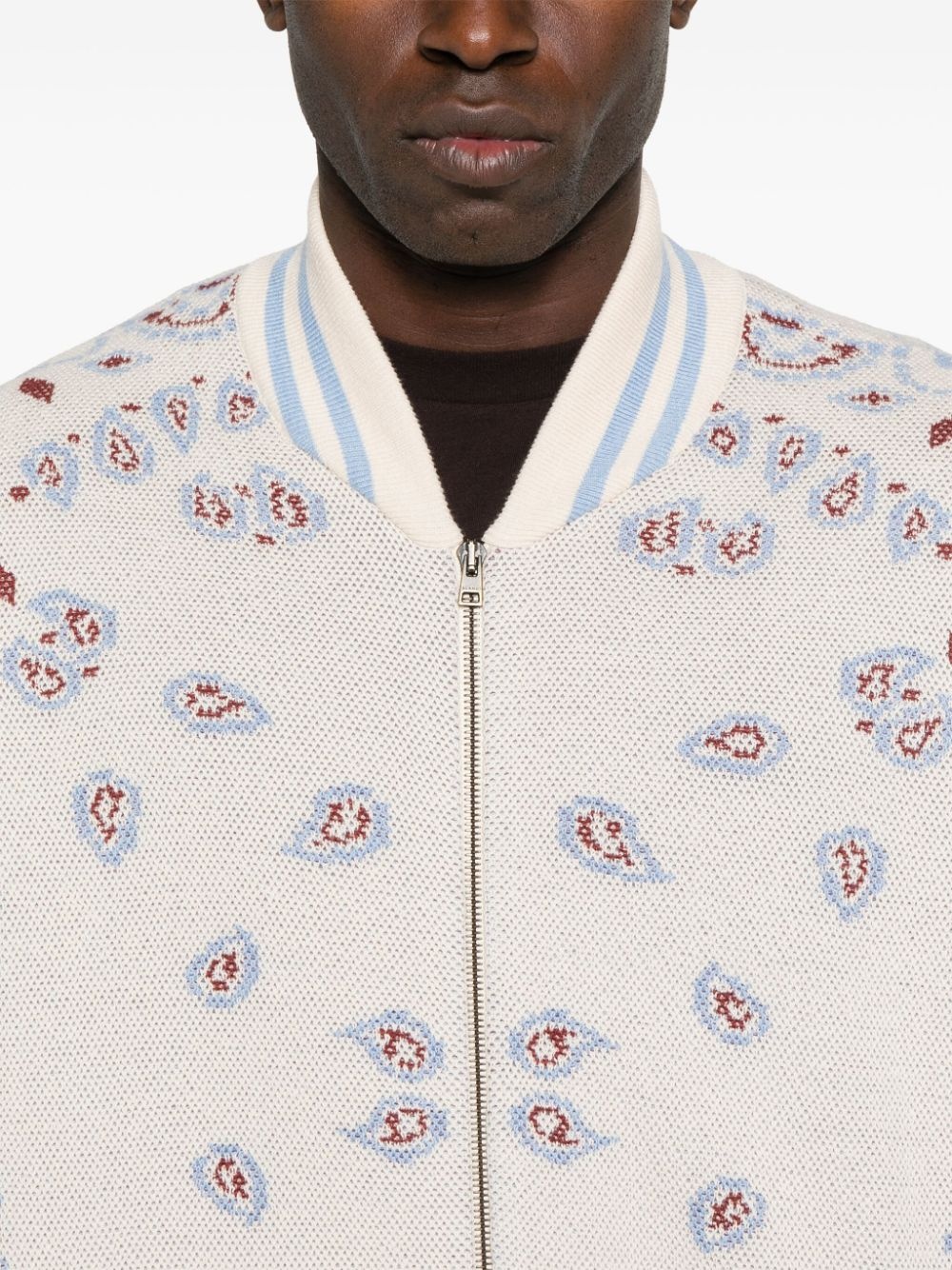 bandana-print bomber jacket - 5