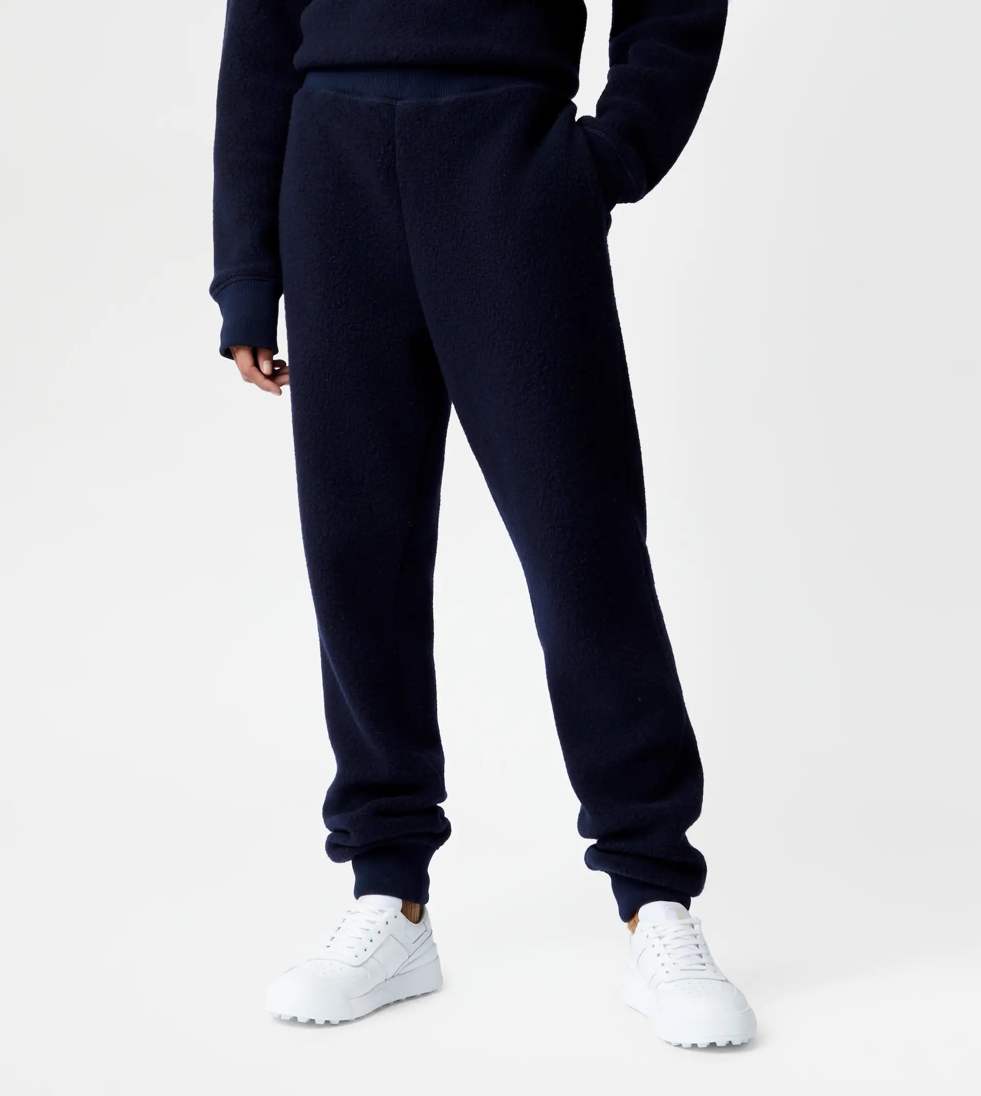 CASHMERE BLEND TROUSERS - BLUE - 11