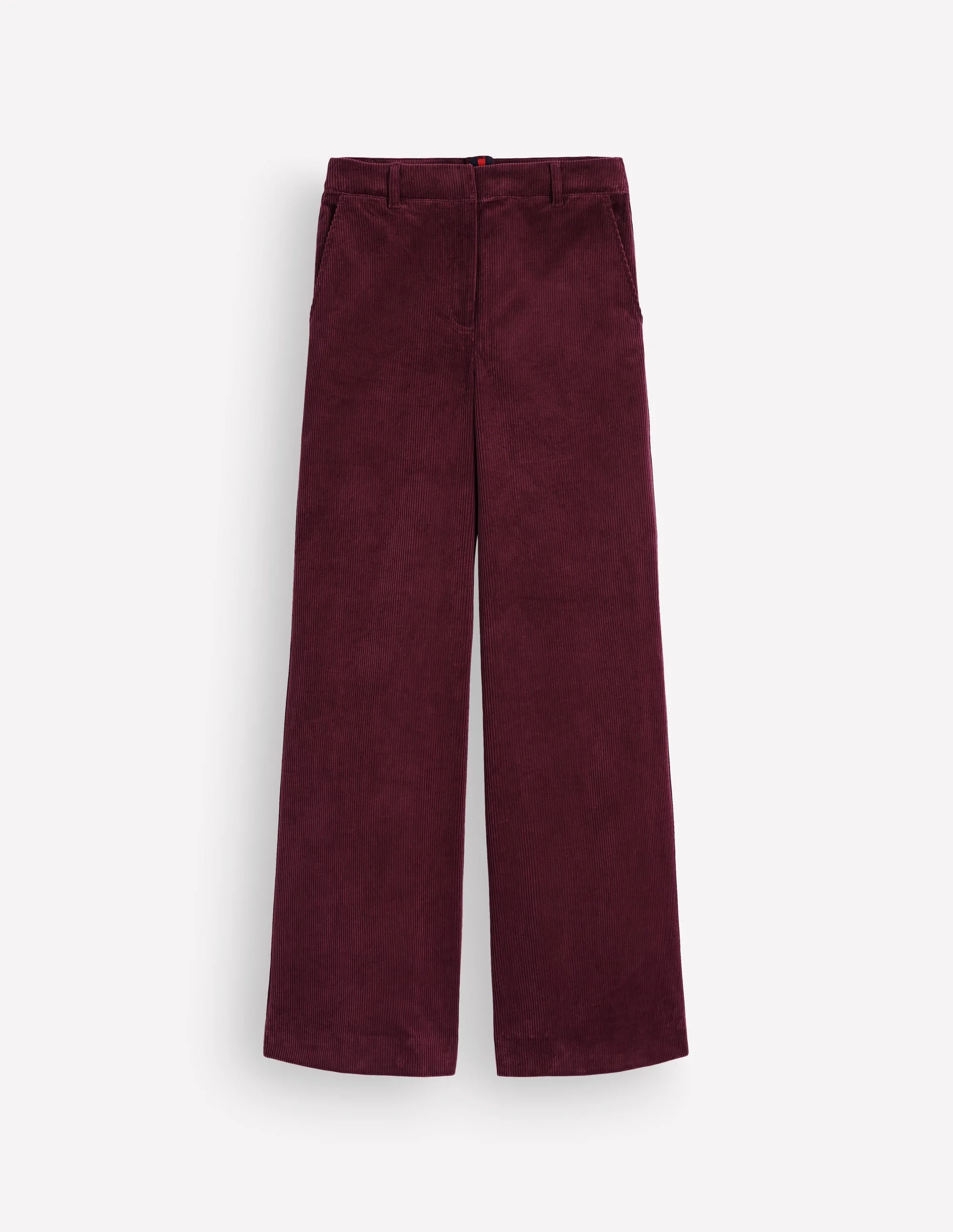 Belgravia Cord Pants-Dark Crimson - 1