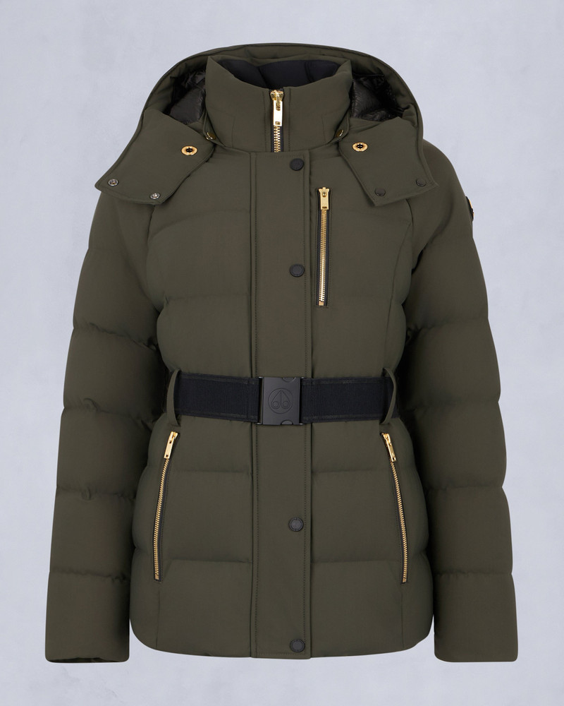 GOLD SERIES NYLUXE CAMBRIA SHEARLING TRIM JACKET 1