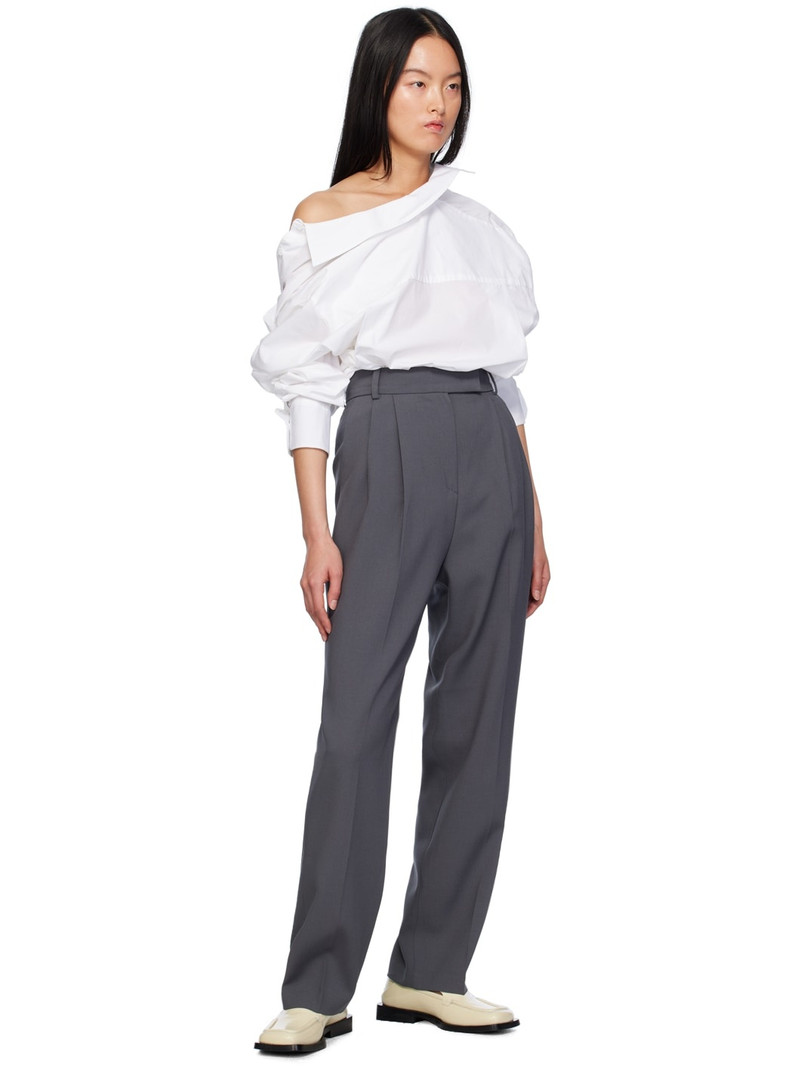 The Frankie Shop Gray Bea Trousers outlook
