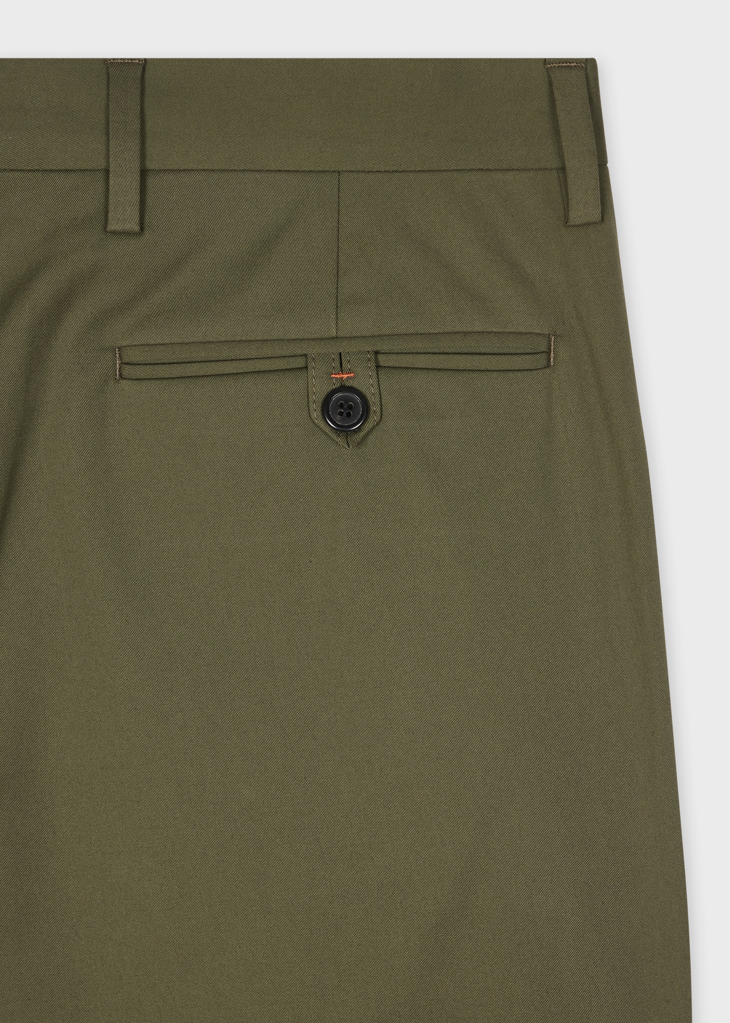 Khaki Fine Cotton-Twill Chinos - 2