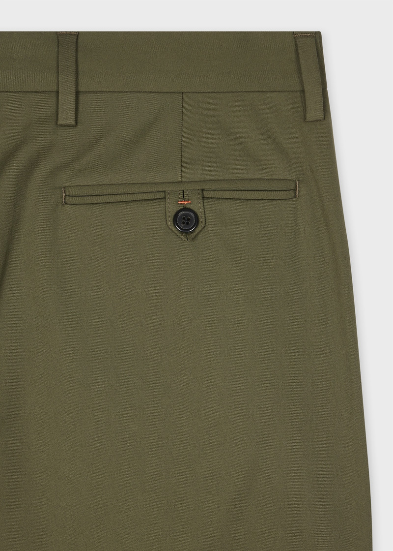 Paul Smith Khaki Fine Cotton-Twill Chinos outlook
