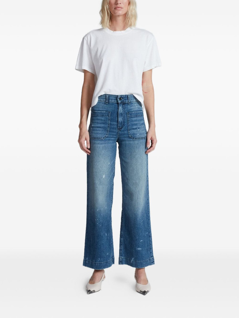 ASKK NY paint-splatter patch-pocket jeans outlook