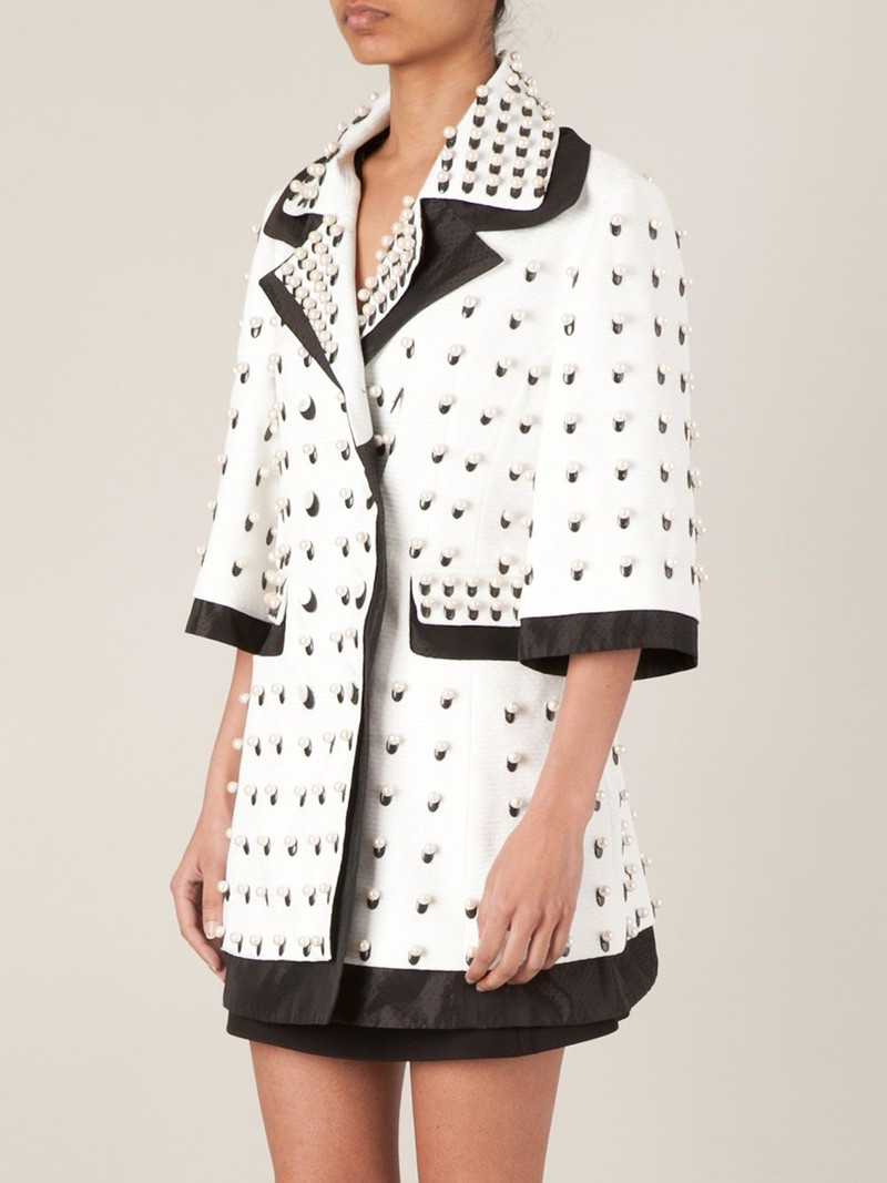 pearls embellished coat 3