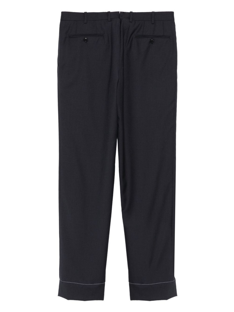 Brioni button-fastening cuffed trousers outlook
