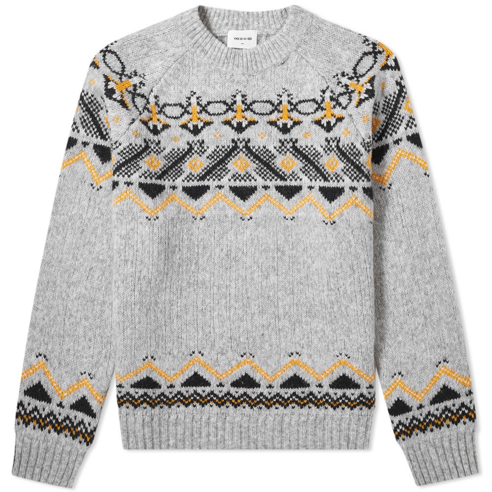 Wood Wood Gunther Fair Isle Crew Knit - 1