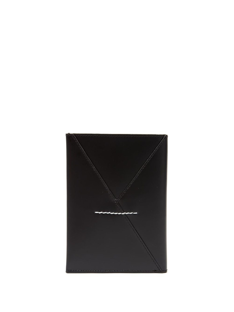 MM6 Maison Margiela logo-embossed passport holder outlook