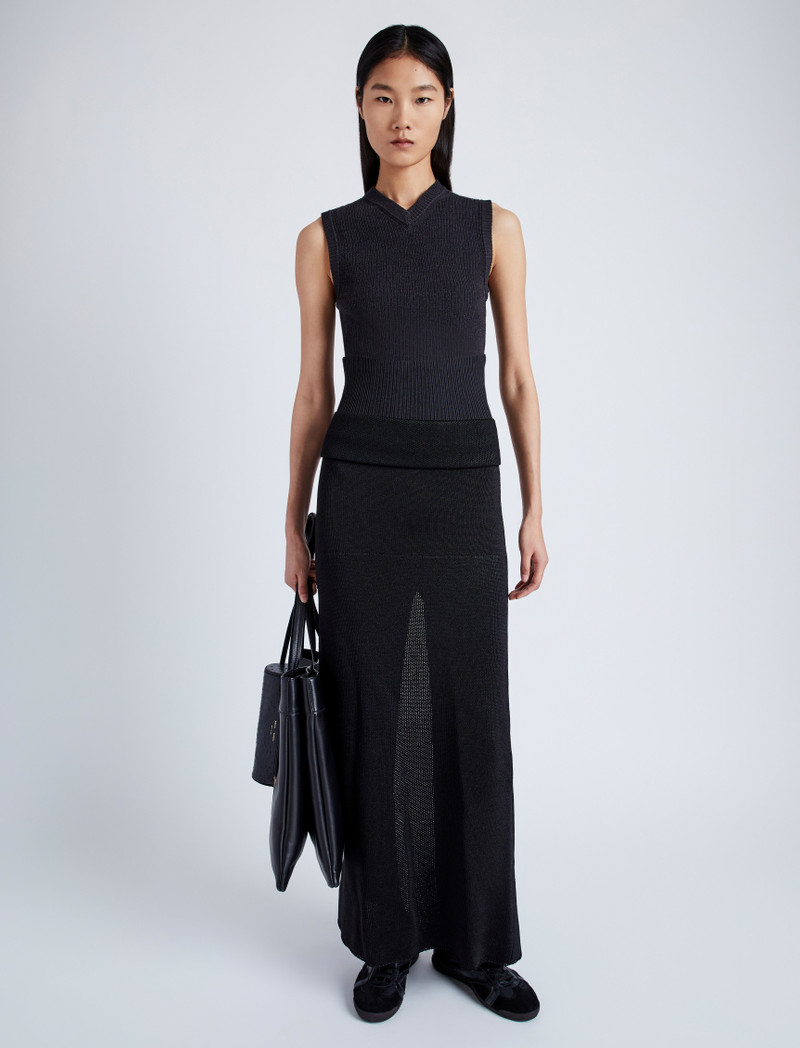 Cruz Vest in Midweight Viscose Rib 3