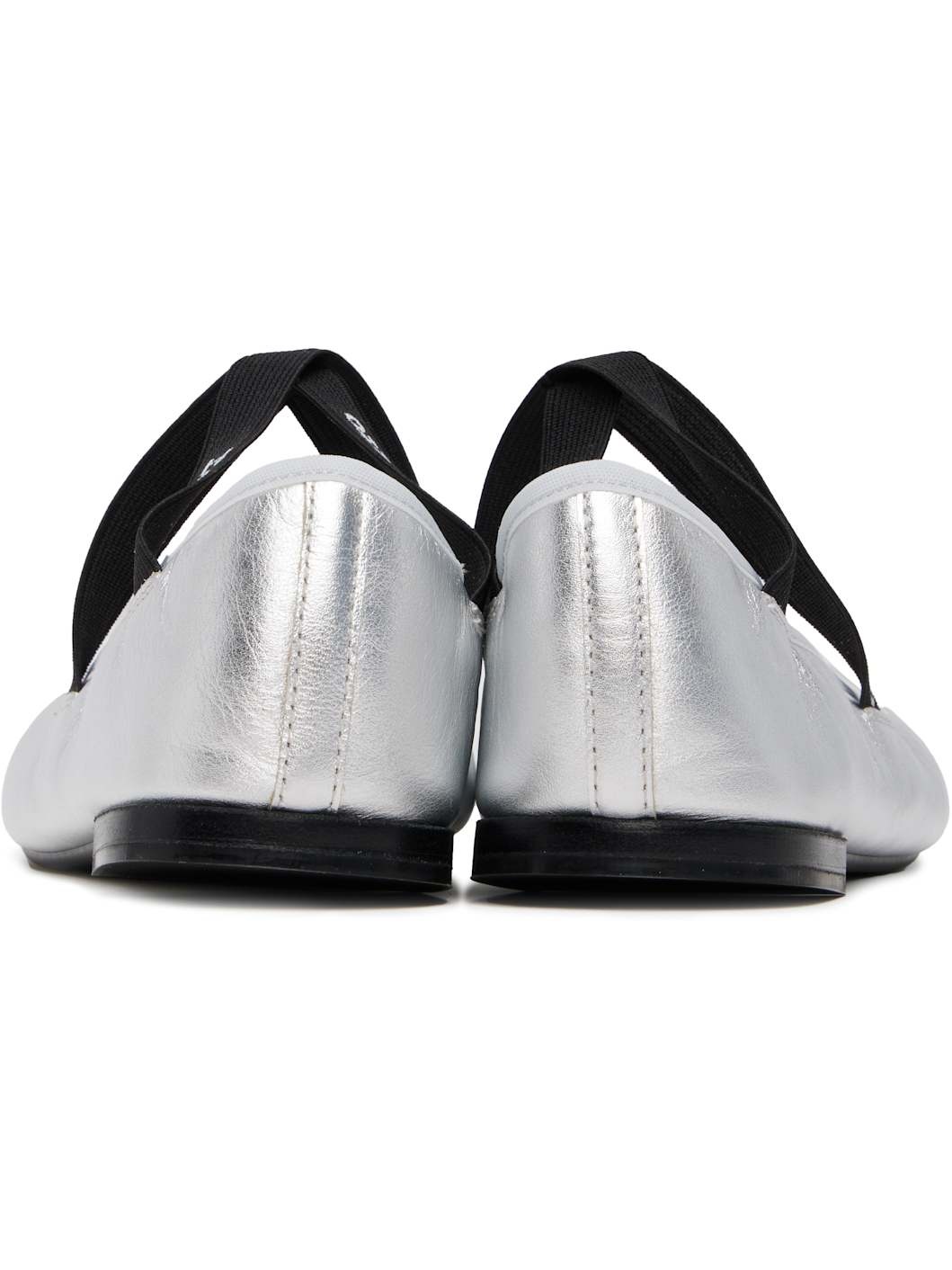 Silver Joana Mary Jane Ballerina Flats - 2