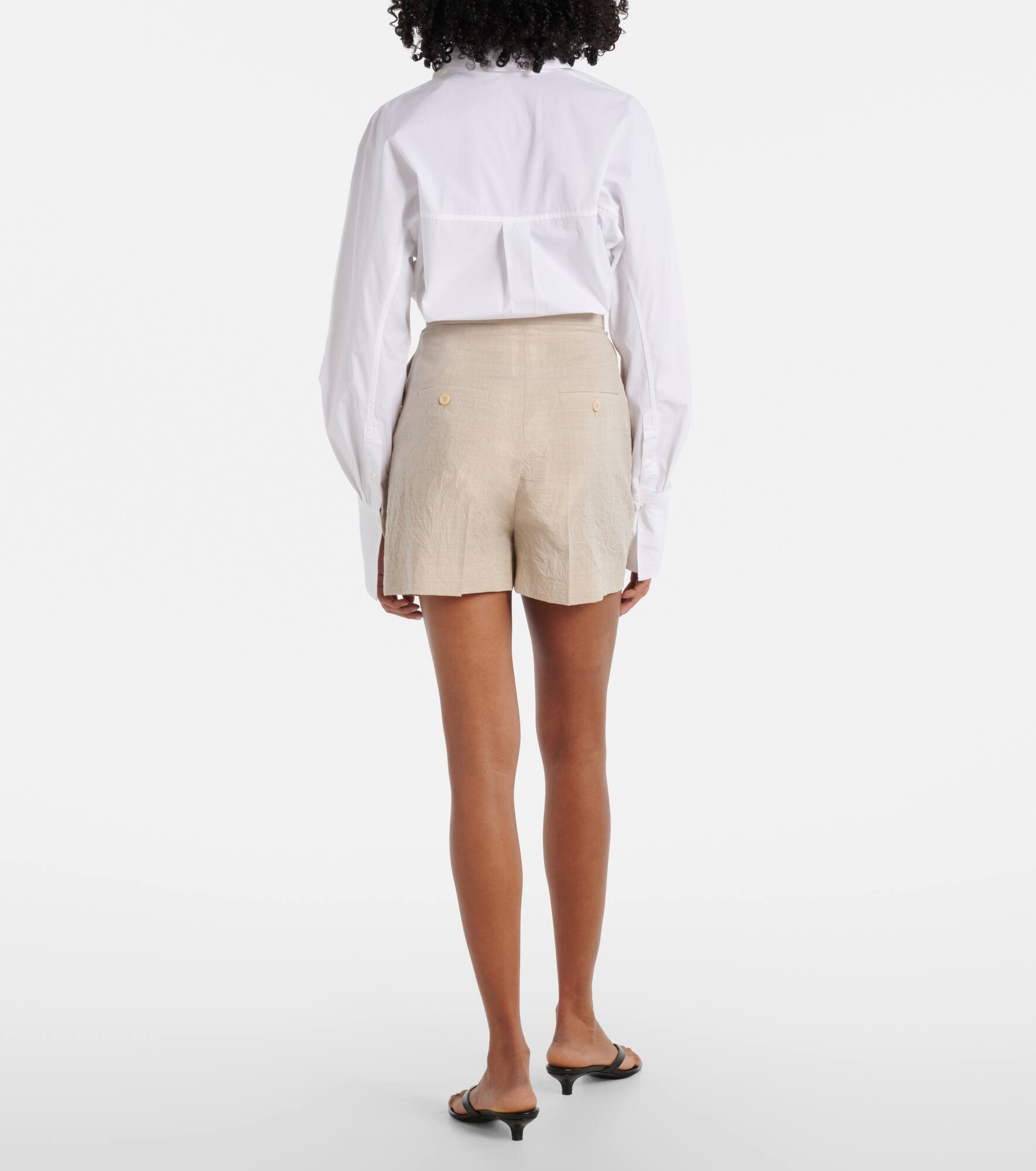Abisso virgin wool canvas shorts - 3