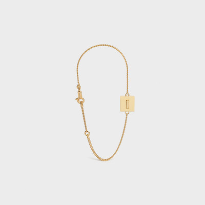 CELINE Alphabet I Bracelet in Brass outlook