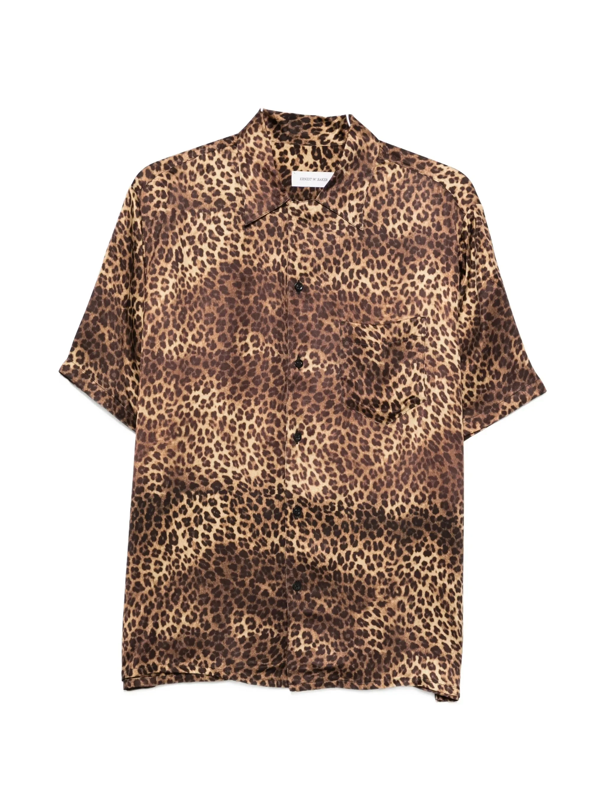 Ernest W. Baker Animal-print Short-sleeve Shirt - 1