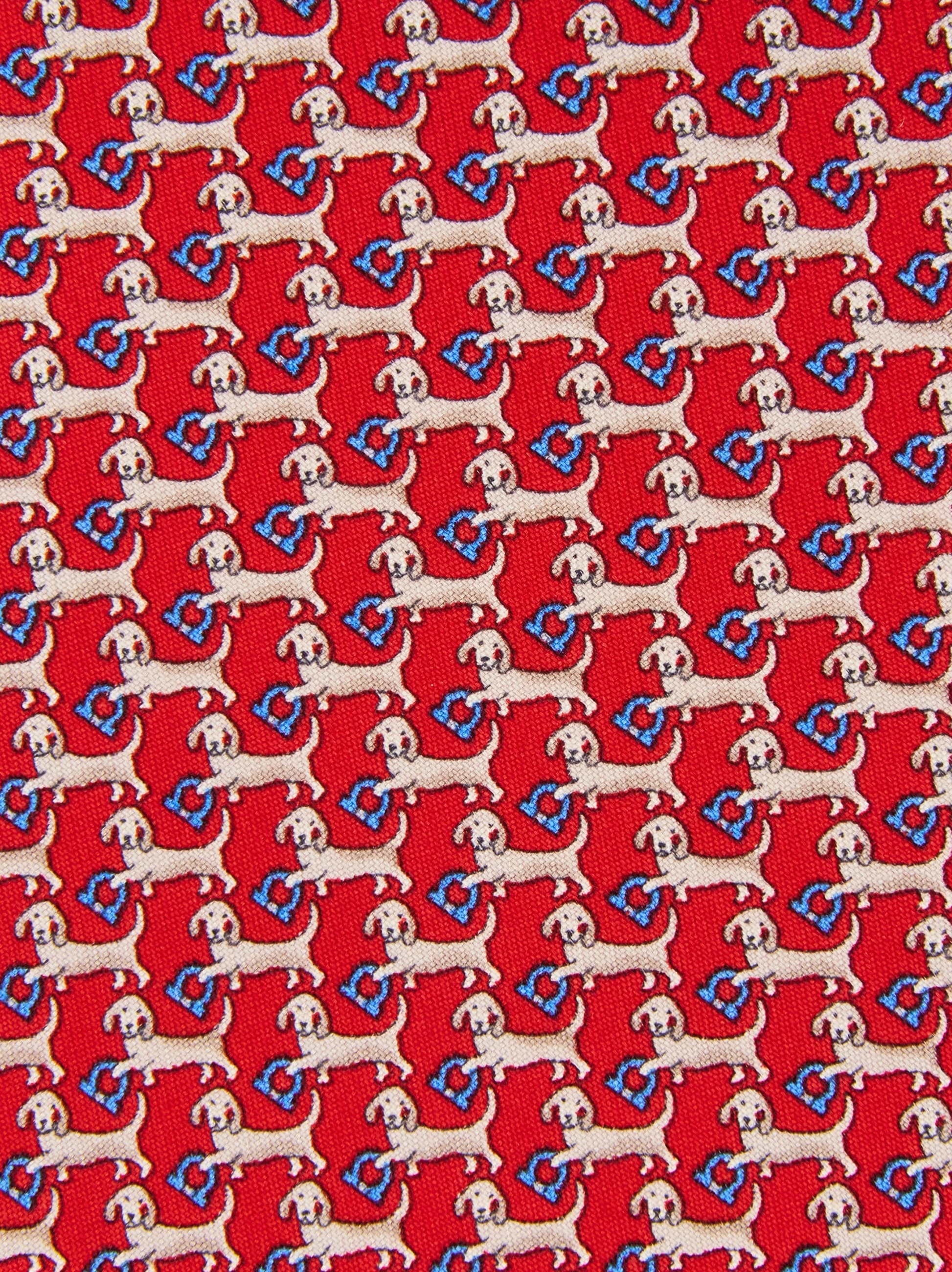Dachshund print silk tie - 2