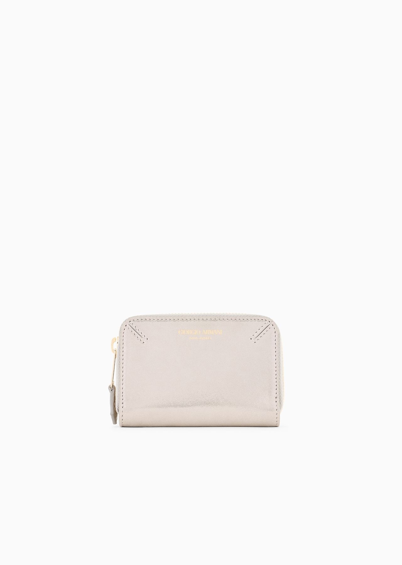 La Prima wraparound zip card holder in glossy nubuck - 1