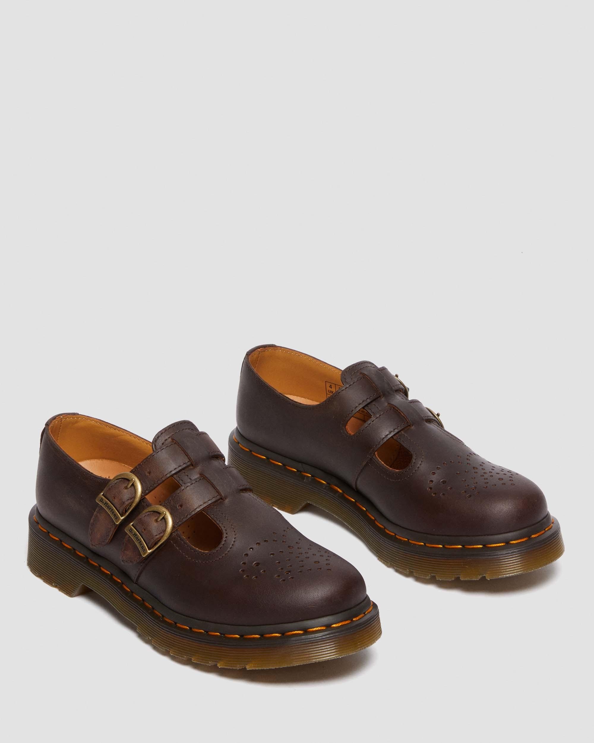 8065 Crazy Horse Leather Mary Jane Shoes - 6