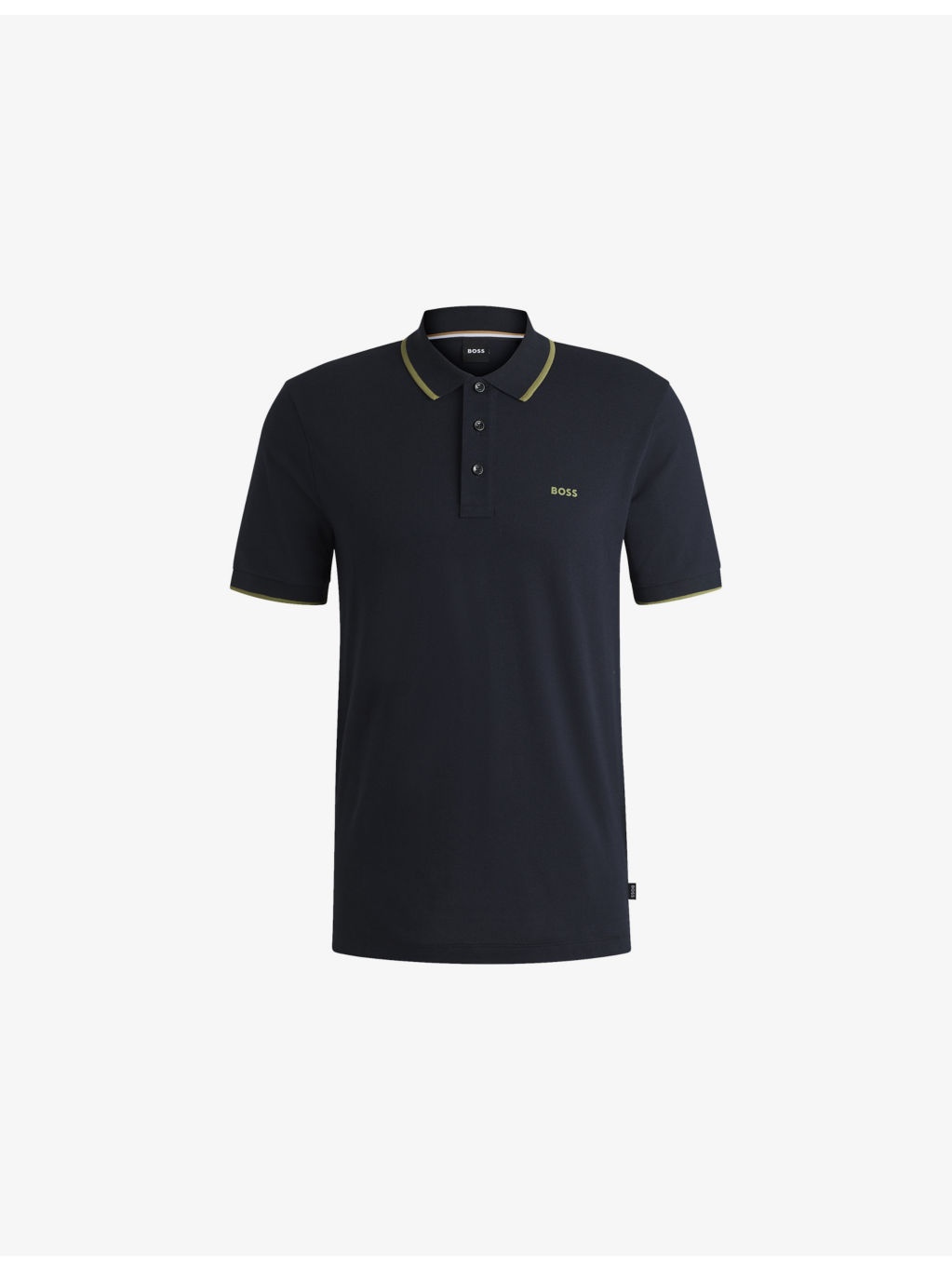 Branded Short-Sleeve Cotton Polo Shirt - 1