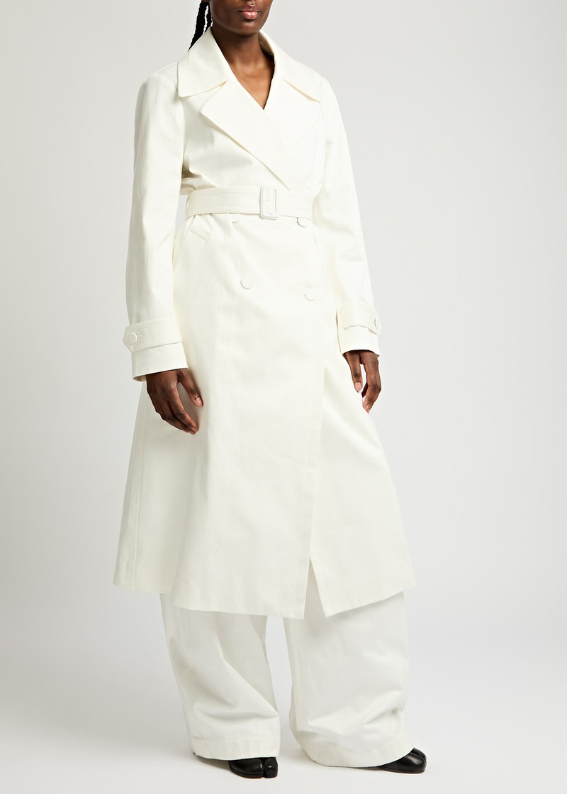 Dries Van Noten Dries Van Noten Ronald Double-breasted Cotton Trench Coat outlook