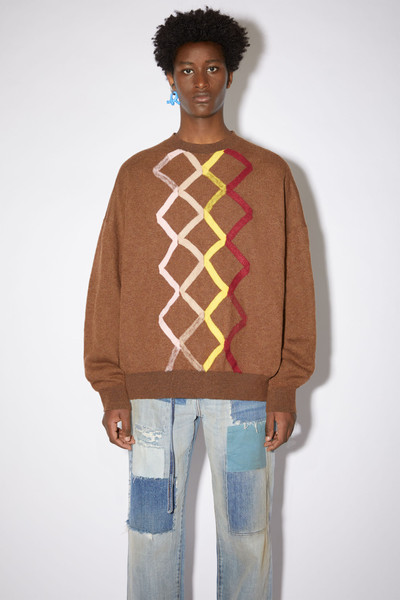 Acne Studios Merino wool sweater - Brown/multi outlook