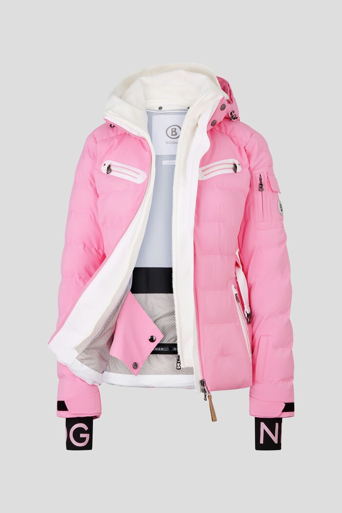 Ellya Ski jacket in Pink/White - 10