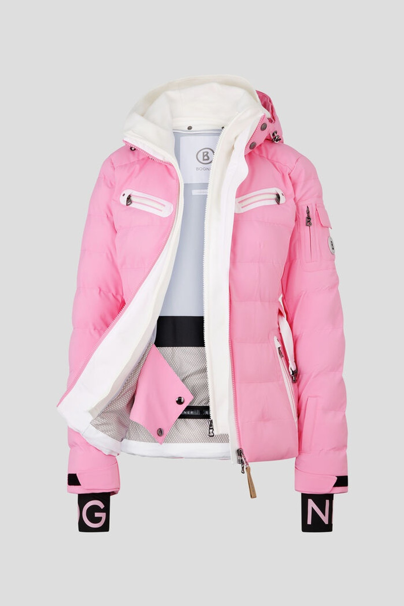 Ellya Ski jacket in Pink/White 10