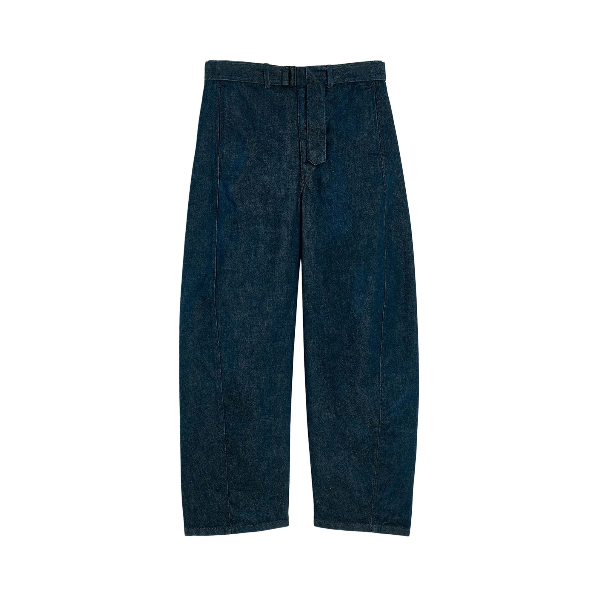 Lemaire Twisted Belted Pants 'Denim Indigo' - 1
