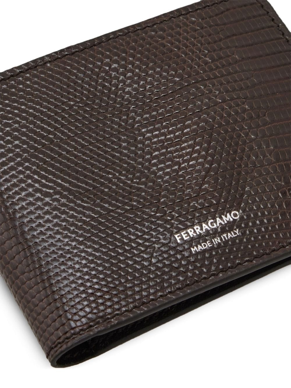 lizard-embossed bi-fold wallet - 5