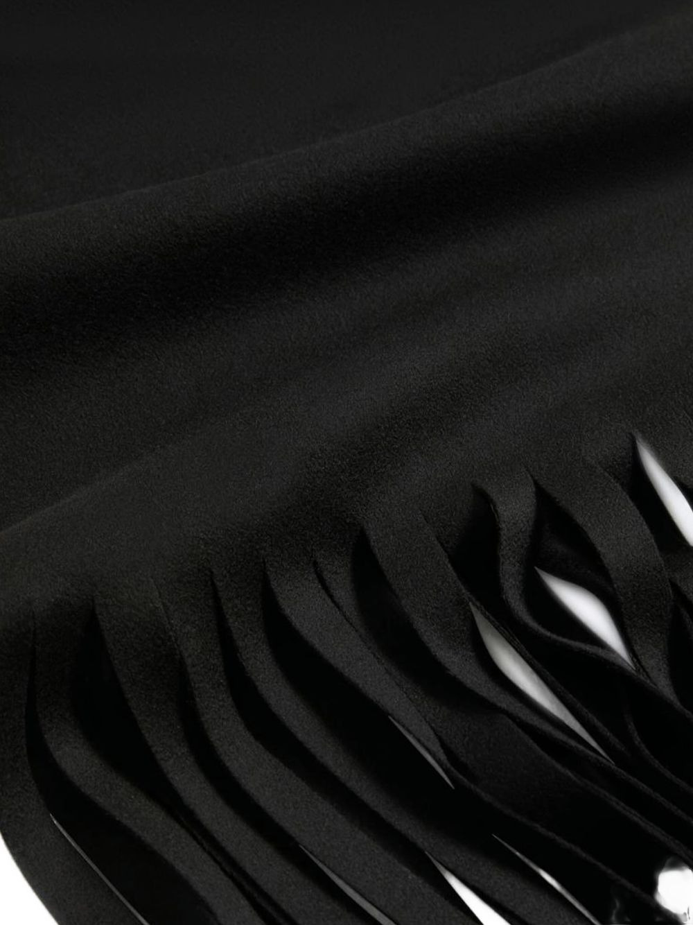 fringed wool scarf - 2