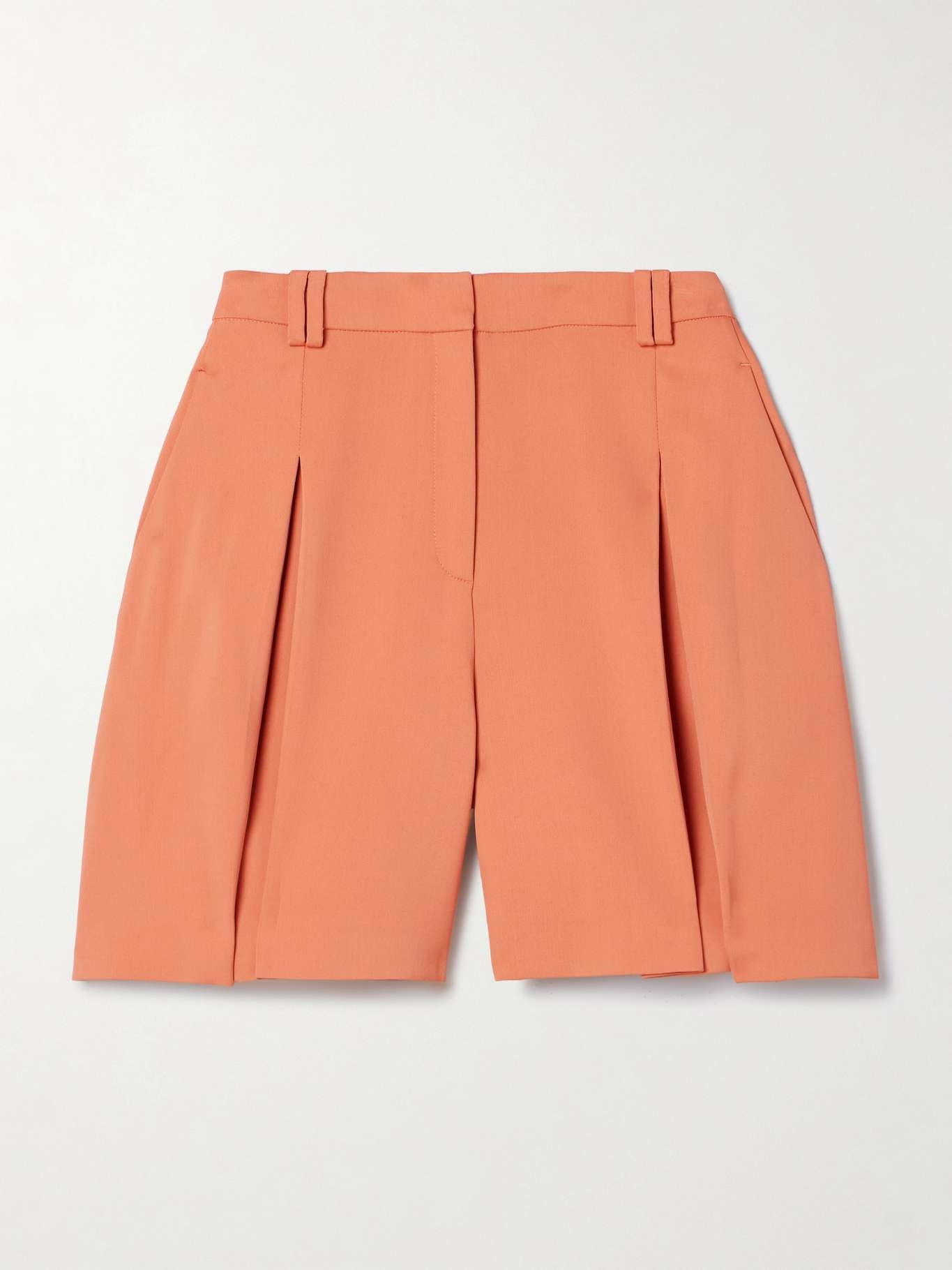 + NET SUSTAIN pleated crepe shorts - 1