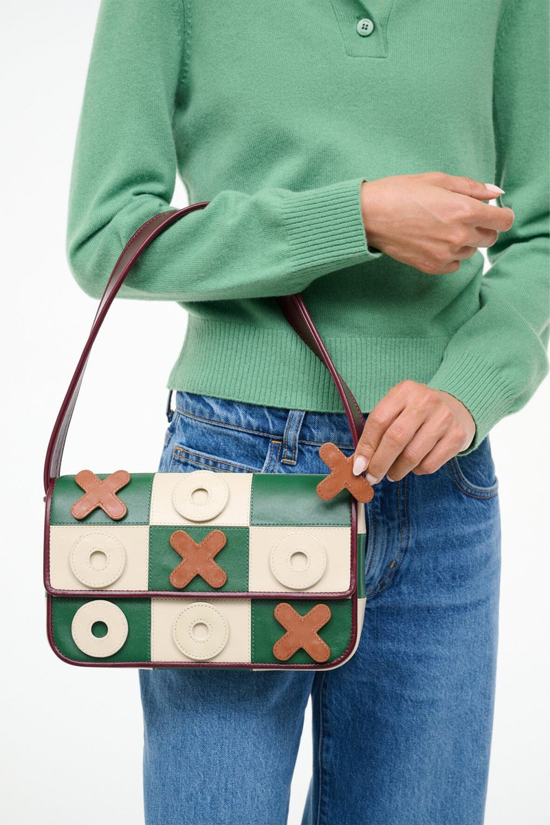 STAUD STAUD TOMMY LEATHER BAG TIC TAC TOE outlook