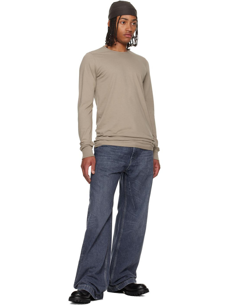 Rick Owens DRKSHDW Taupe Concordians Level LS T-shirt outlook