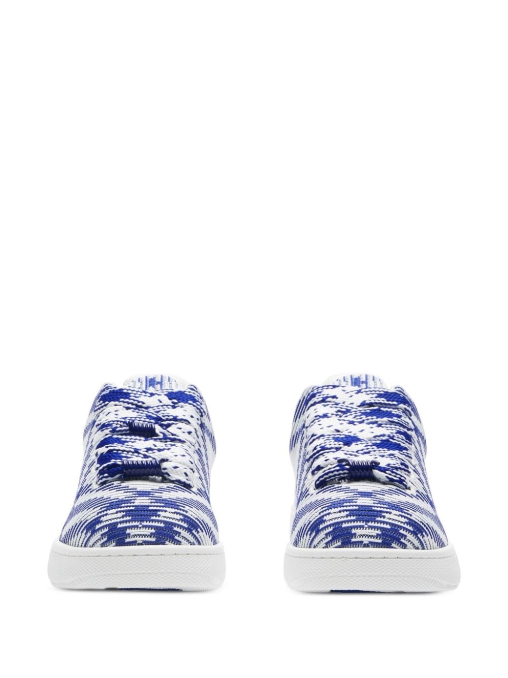 Bubble check-print sneakers - 2