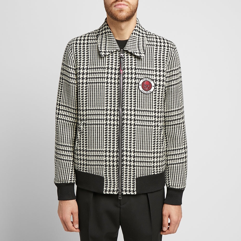 Alexander McQueen Skull Badge Check Bomber - 5