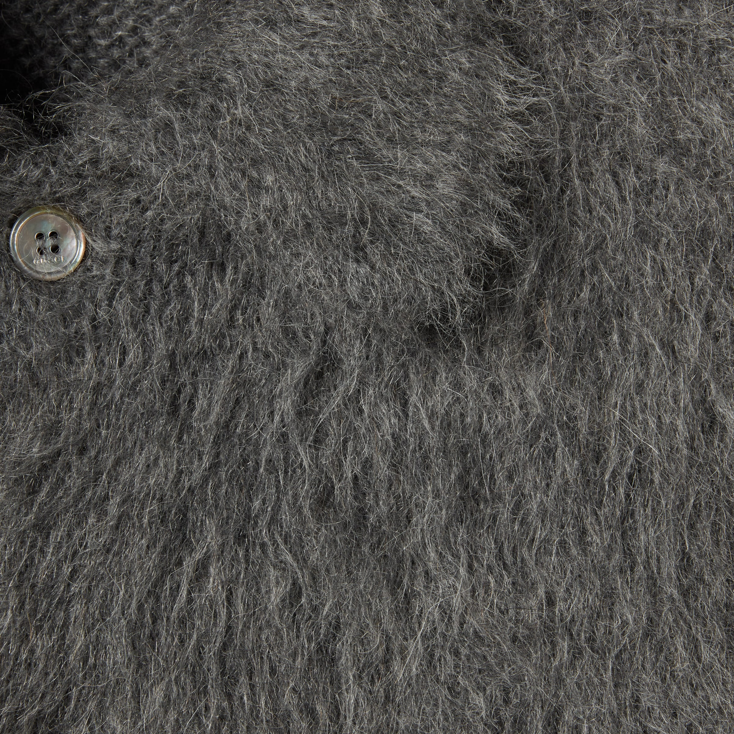 Brushed wool mohair cardigan - 6