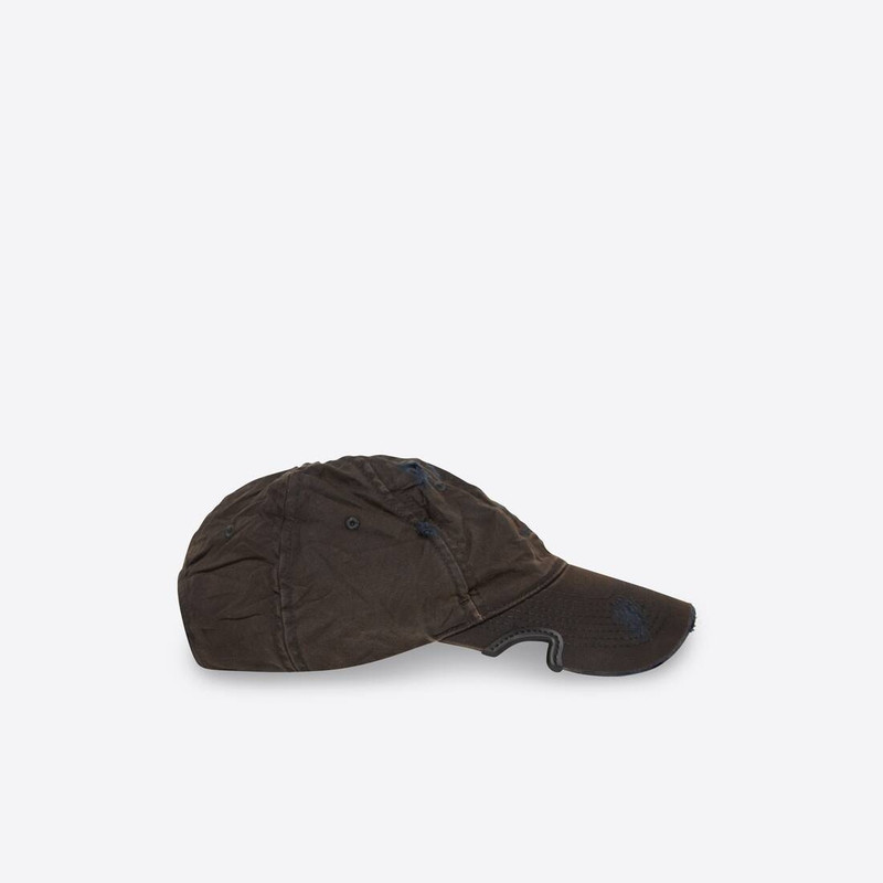 Men's Sporty B Sunfaded Cap in Black 4